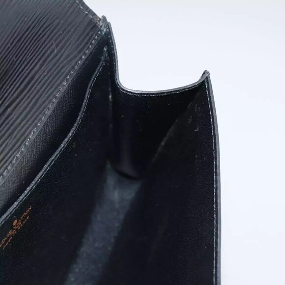 LOUIS VUITTON Epi Art Deco Clutch Bag Black M52632 LV Auth - Picture 8 of 16